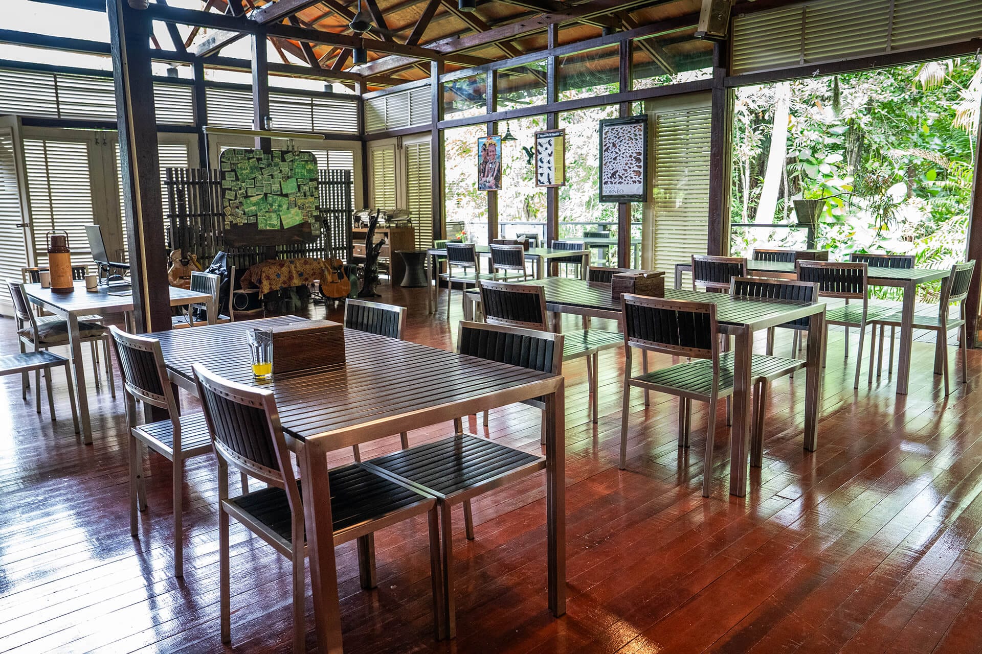 Dining hall Kinabatangan Wetlands Resort