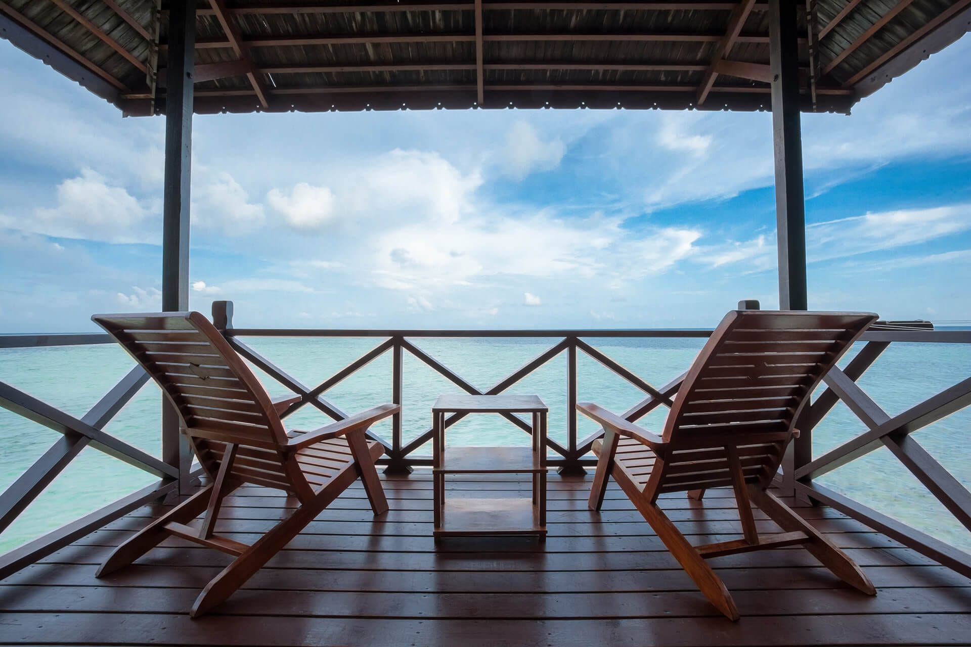 Chalet balcony view
