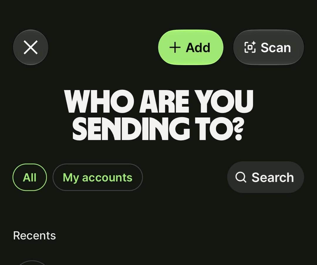 Wise Who are you sending to screen with the Add button